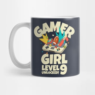Gamer Girl Level 9 Unlocked! Mug